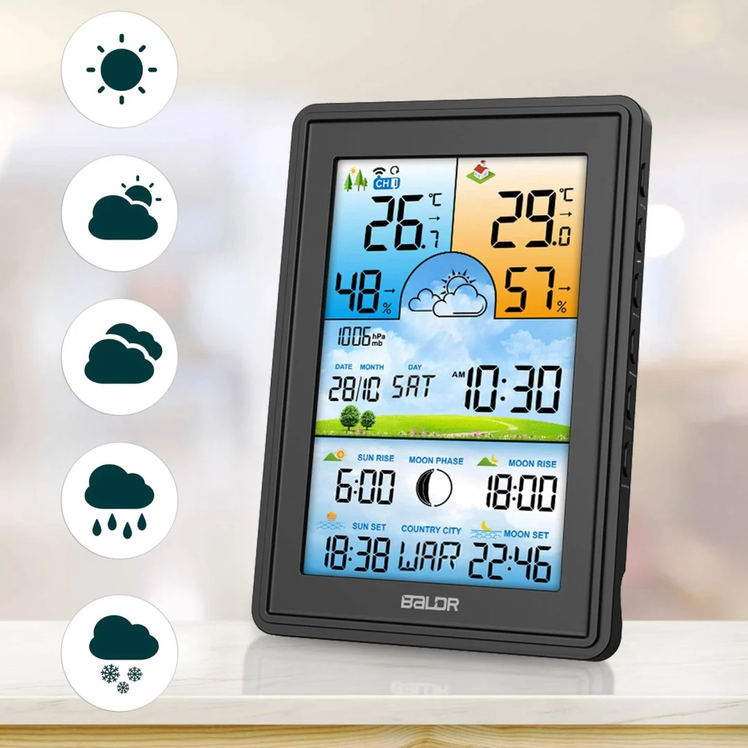 Meteorološka stanica s zaslonom BD-906 crna_5
