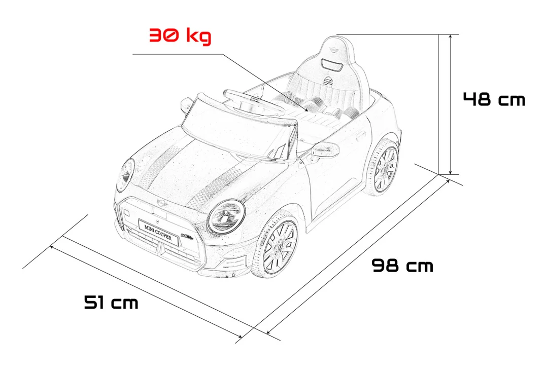 Mini Cooper crni auto na akumulator_2