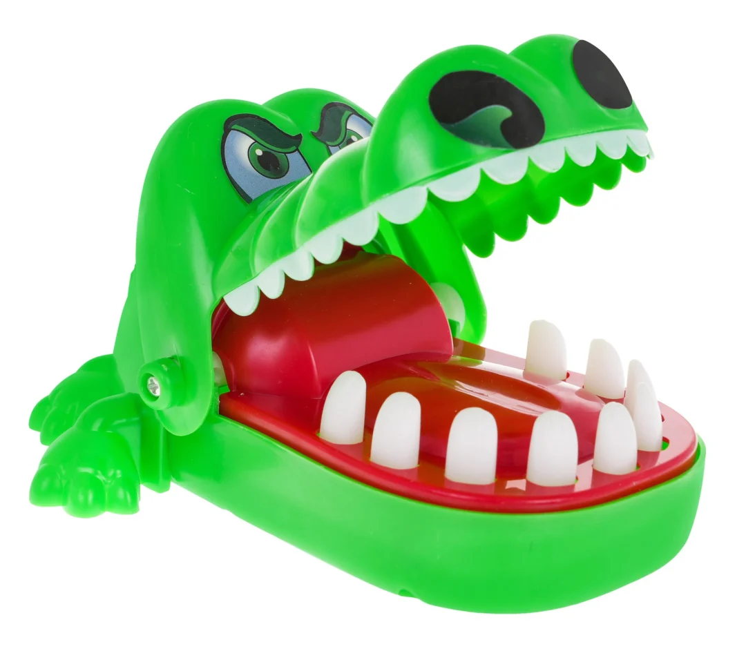 Mini arkadna igra Krokodil kod zubara za djecu 3+ i odrasle + trening refleksa_2