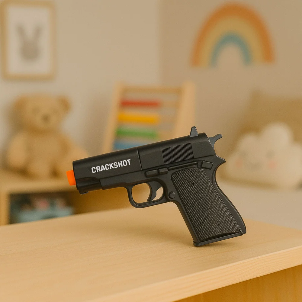 Mini igračkasti pištolj WARFARE, crni, 13,5 cm_4