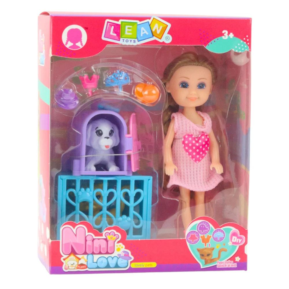 Mini lutka s kolicima i mačićima, ružičasta_5