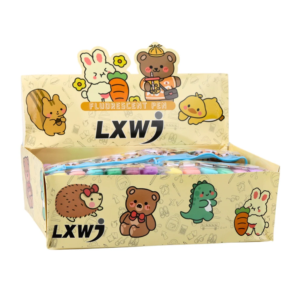 Mini markeri Capybara pastelni 6 kom u kutiji_4