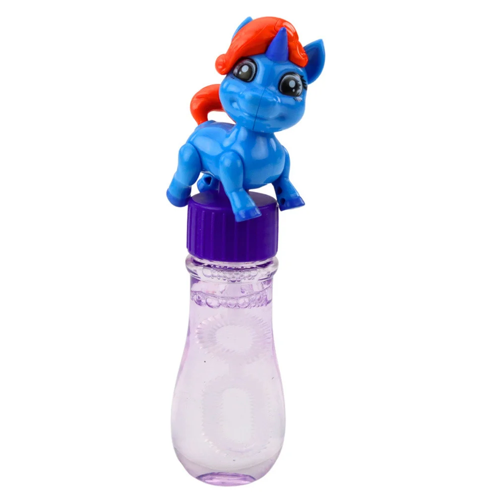 Mjehurići od sapunice s pokretnom figuricom jednoroga, 14 cm - šareni_2