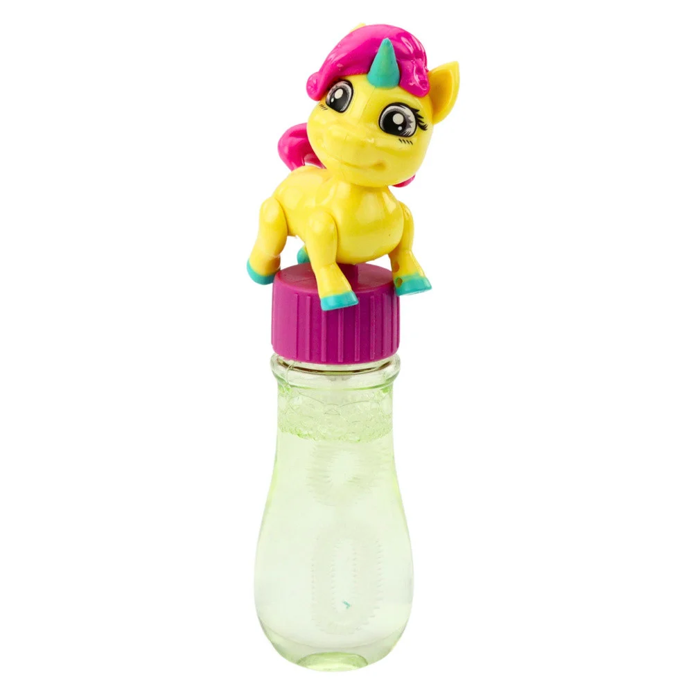 Mjehurići od sapunice s pokretnom figuricom jednoroga, 14 cm - šareni_4