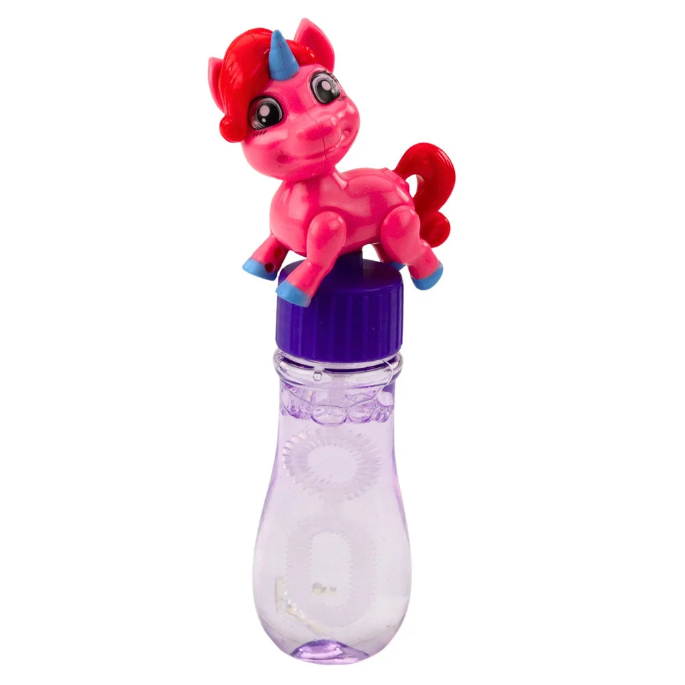 Mjehurići od sapunice s pokretnom figuricom jednoroga, 14 cm - šareni_5