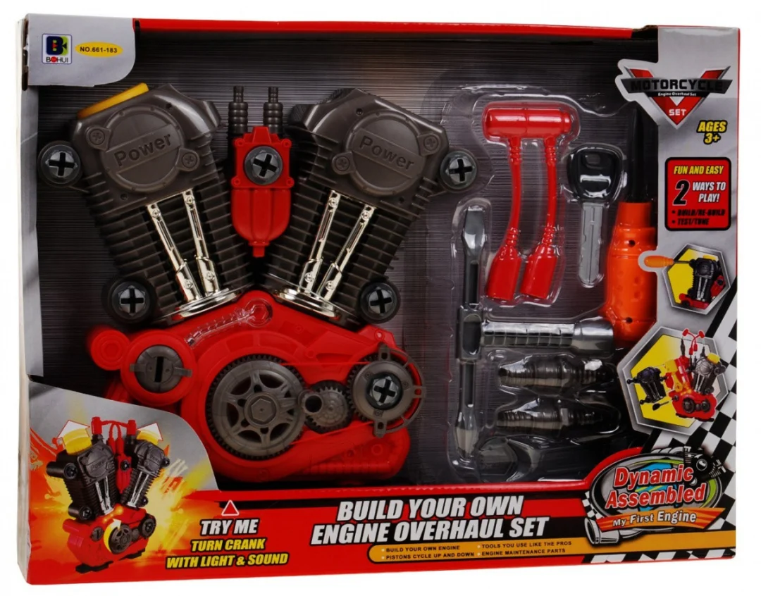 Model automobilskog motora za sastavljanje 3+_3