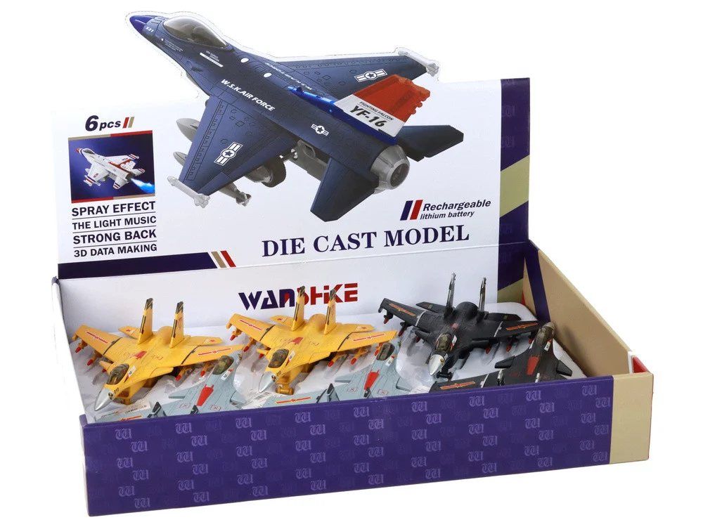 Model aviona s frikcionim pogonom, sivi, crni ili žuti_12