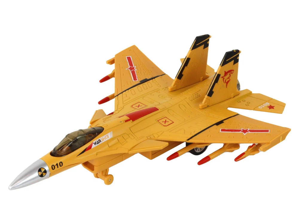 Model aviona s frikcionim pogonom, sivi, crni ili žuti_4