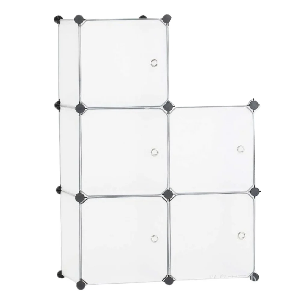 Modularni ormarić za cipele s 5 prozirnih pretinaca_4