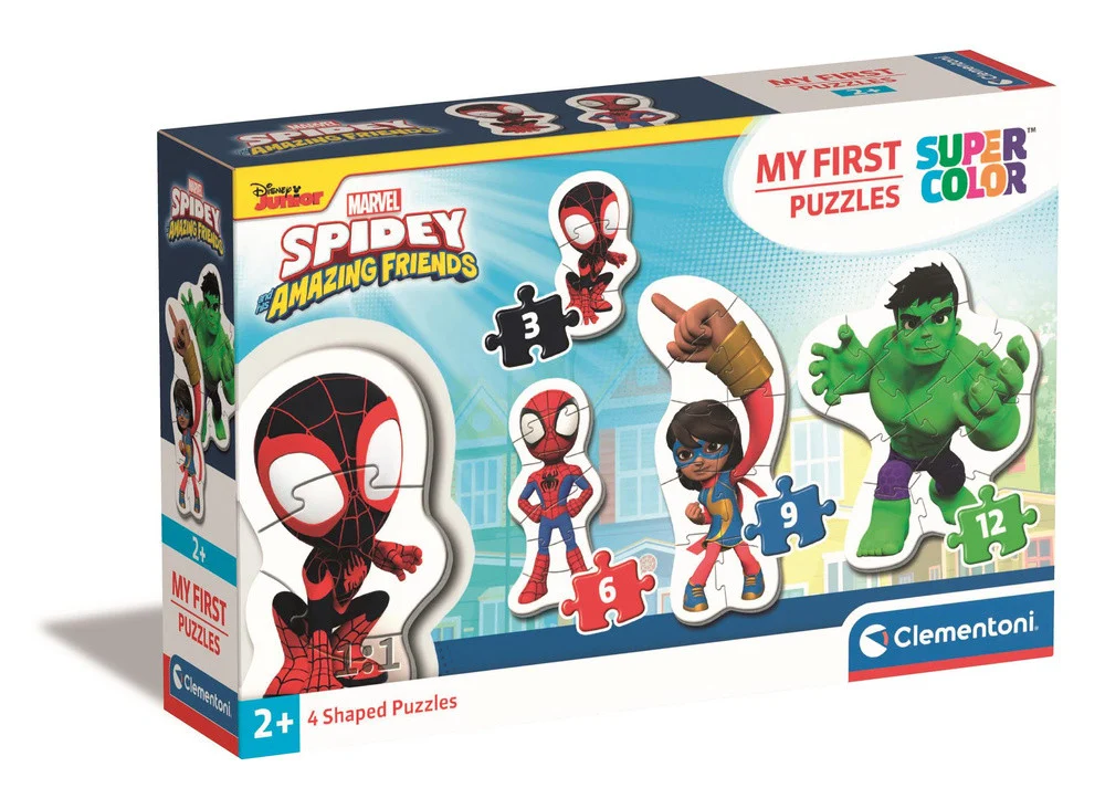 Moje prve zagonetke 3-6-9-12 SPIDEY I PRIJATELJI Clementoni 20836_1