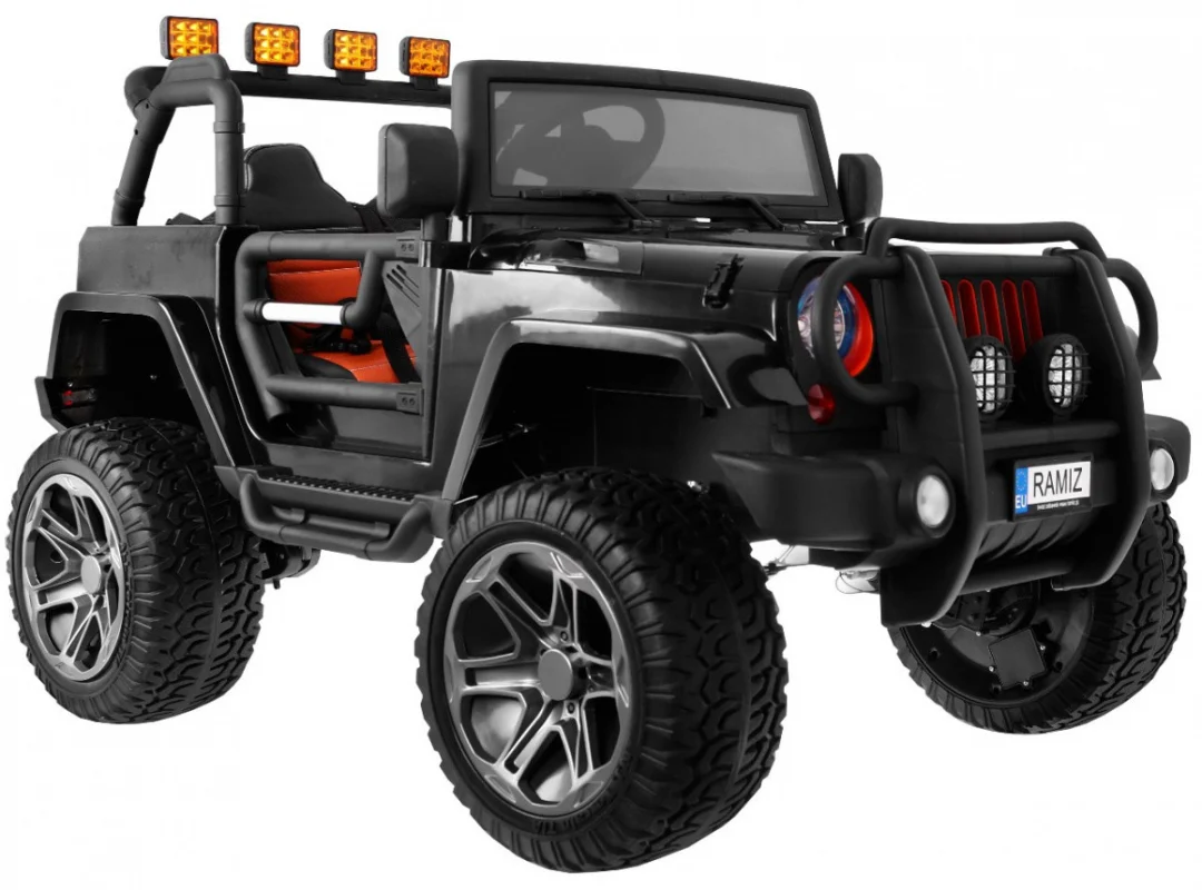 Monster 4x4 terenski džip na akumulator, crni_2