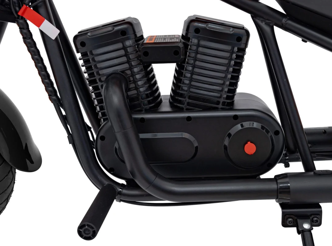 Motocikl Cruiser 12 skuter na akumulator, crni motor na akumulator_19
