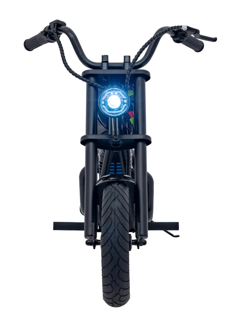 Motocikl Cruiser 12 skuter na akumulator, crni motor na akumulator_4