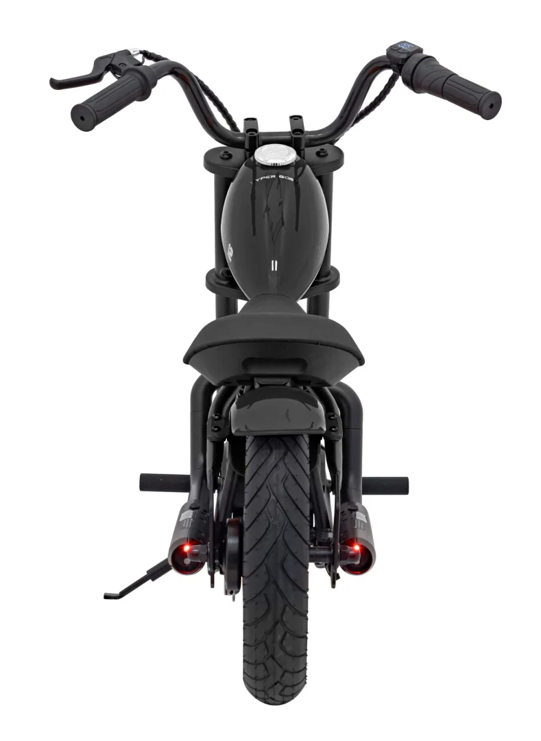 Motocikl Cruiser 12 skuter na akumulator, crni motor na akumulator_8