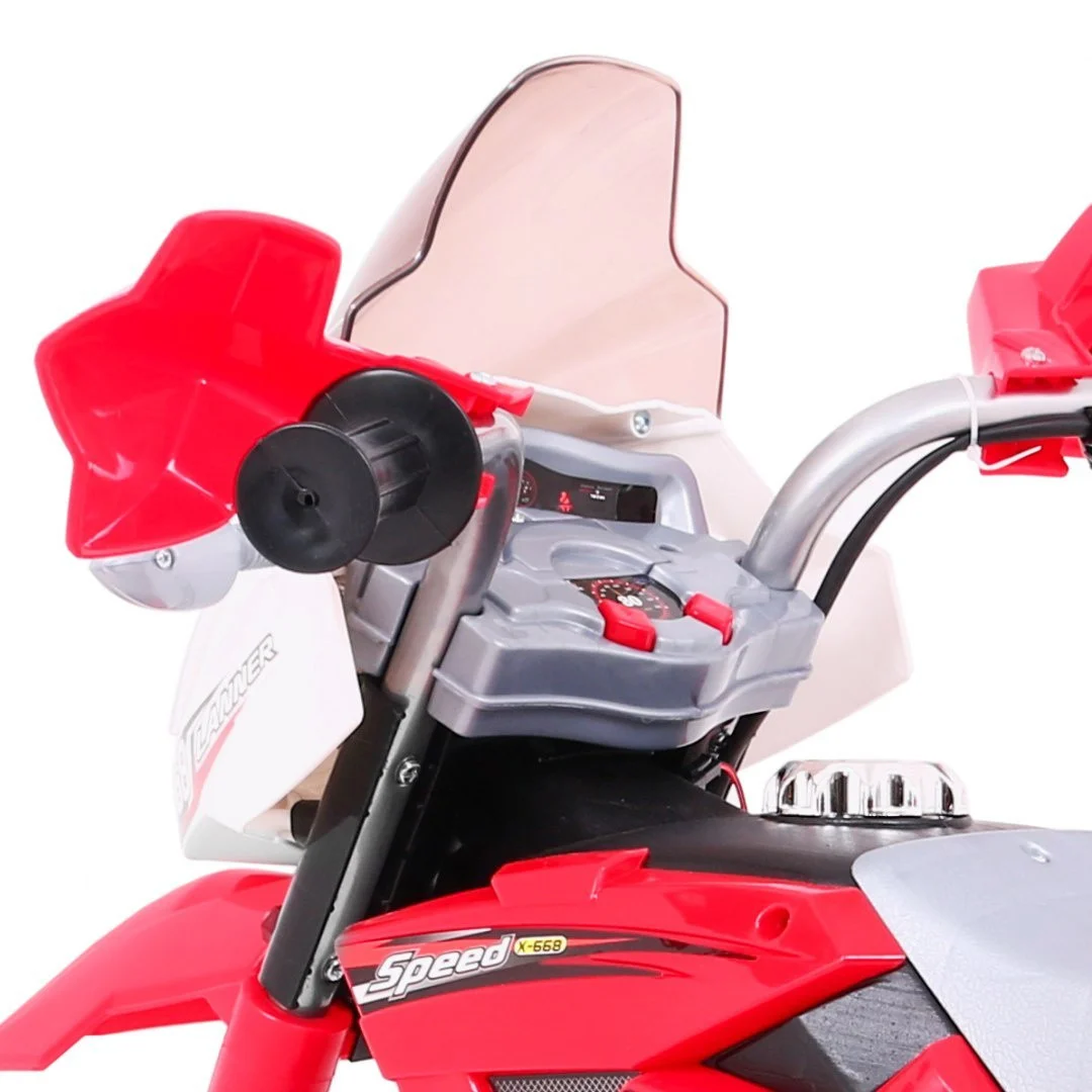 Motocikl Crvenog križa, crvena motor na akumulator_11
