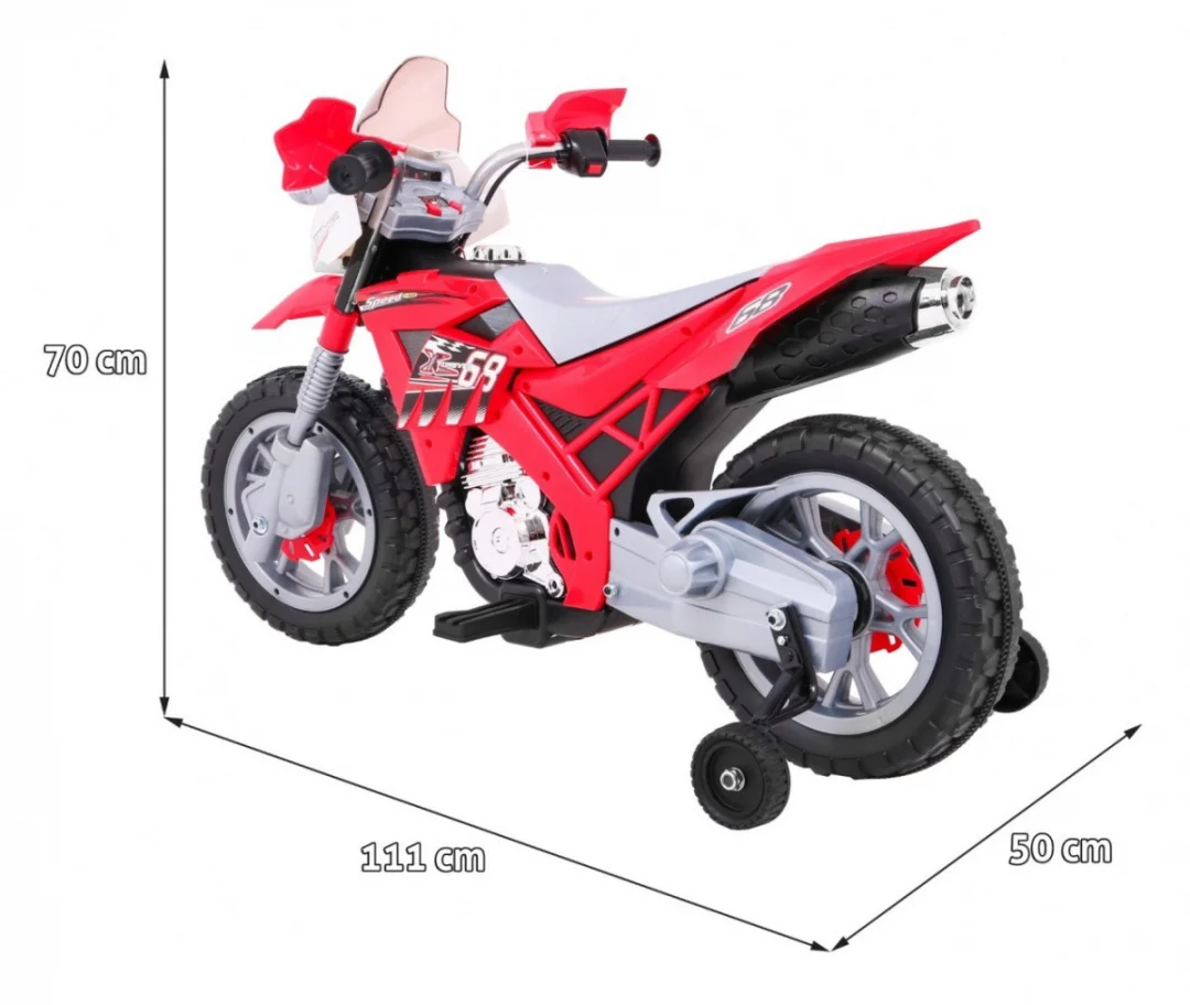 Motocikl Crvenog križa, crvena motor na akumulator_2