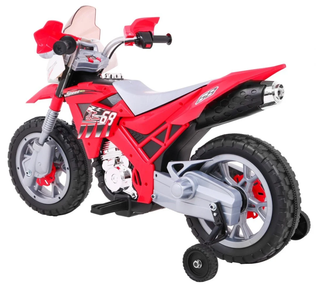 Motocikl Crvenog križa, crvena motor na akumulator_4