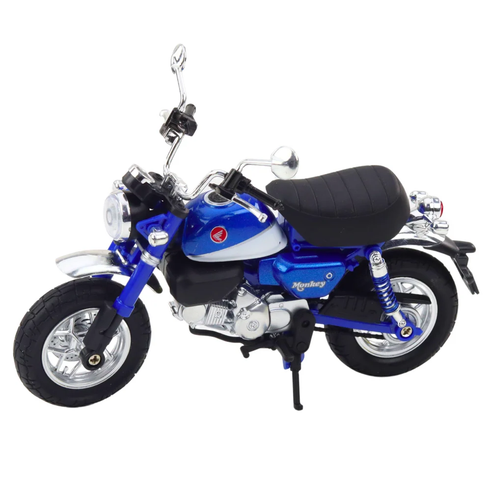 Motocikl Retro Klasična Metalna Svjetla Plava 1:12_2