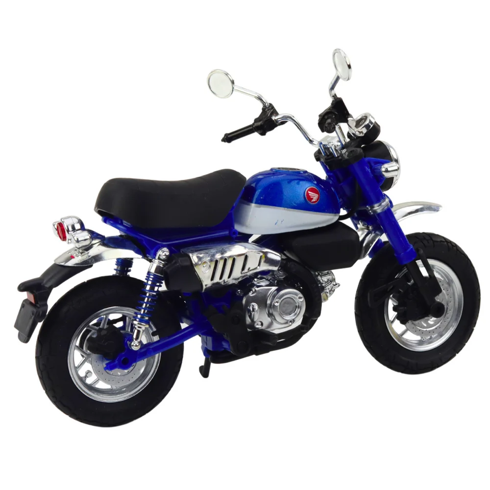Motocikl Retro Klasična Metalna Svjetla Plava 1:12_3