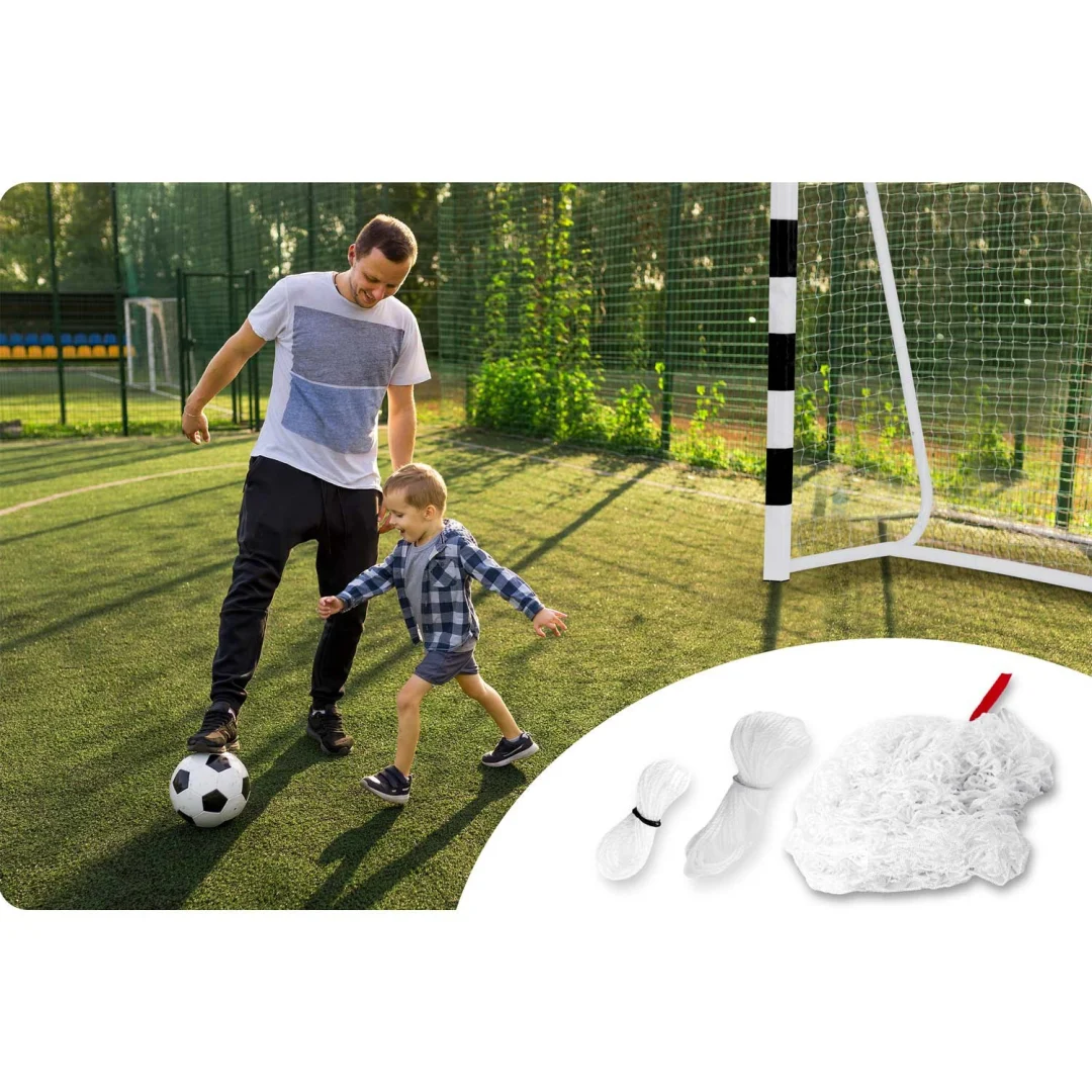 Mreža za nogometni gol Neo-Sport, 300 × 200 × 120 cm_5