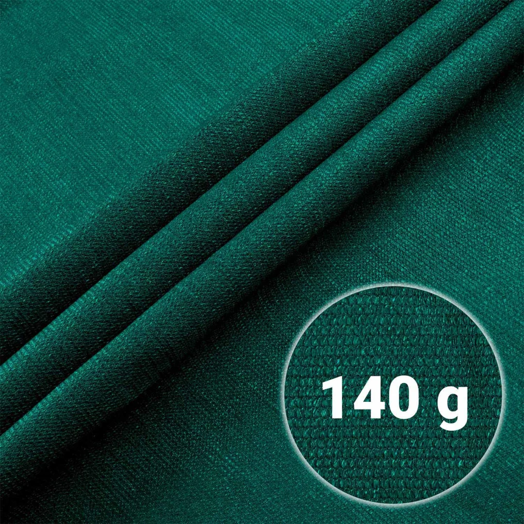 Mreža za sjenu 1,2 x 25 m 140 g/m2 + 50 zelenih stezaljki_2