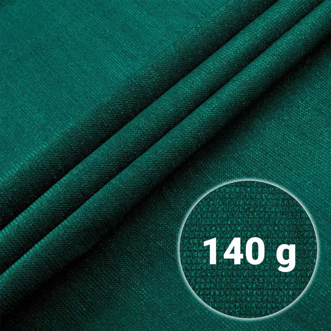 Mreža za sjenu 1,2 x 50 m 140 g/m2 + 50 zelenih stezaljki_2