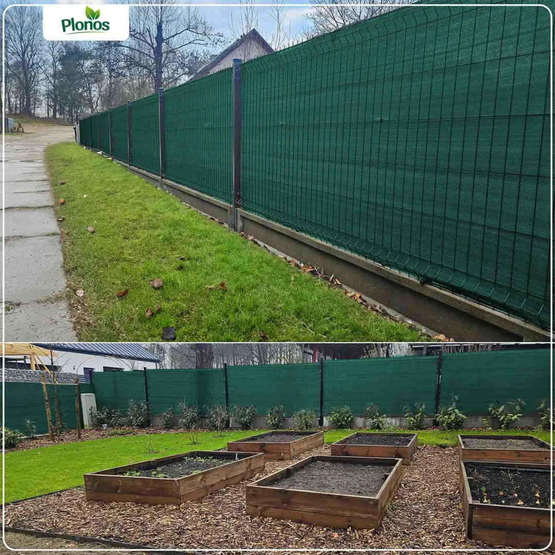Mreža za sjenu 1,5x25m 110 g/m2 + 50 zelenih stezaljki_9