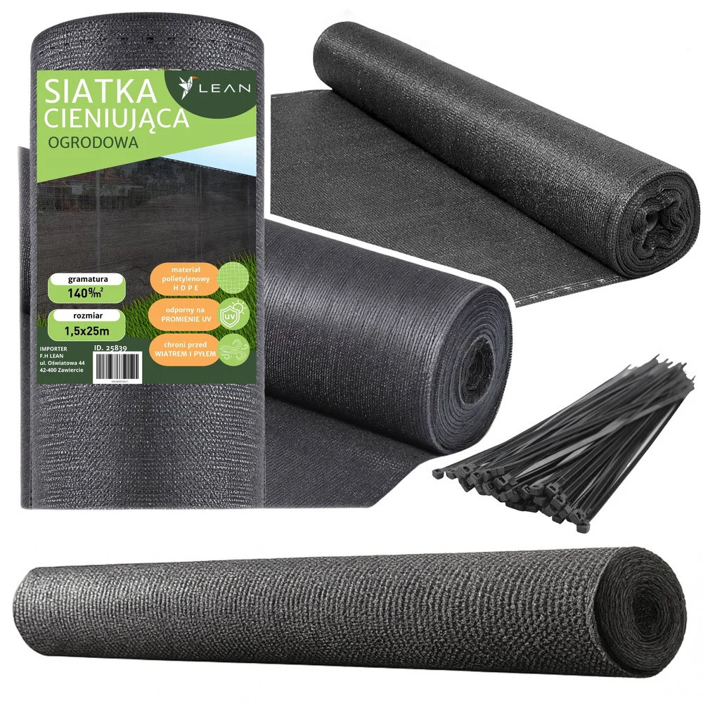 Mreža za sjenu siva 1,5 × 25 m 140 g/m²_1