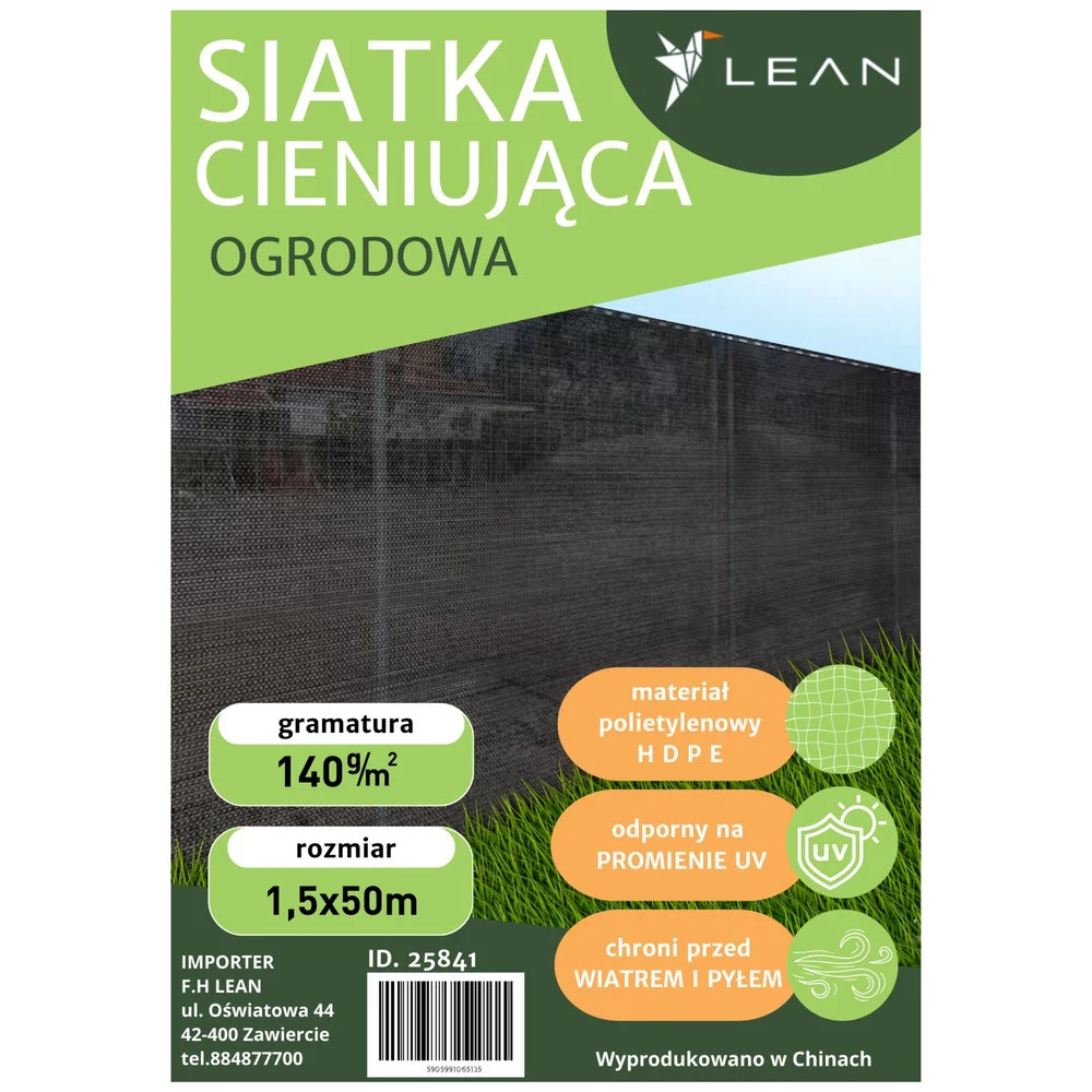 Mreža za sjenu siva 1,5 × 50 m 140 g/m²_5