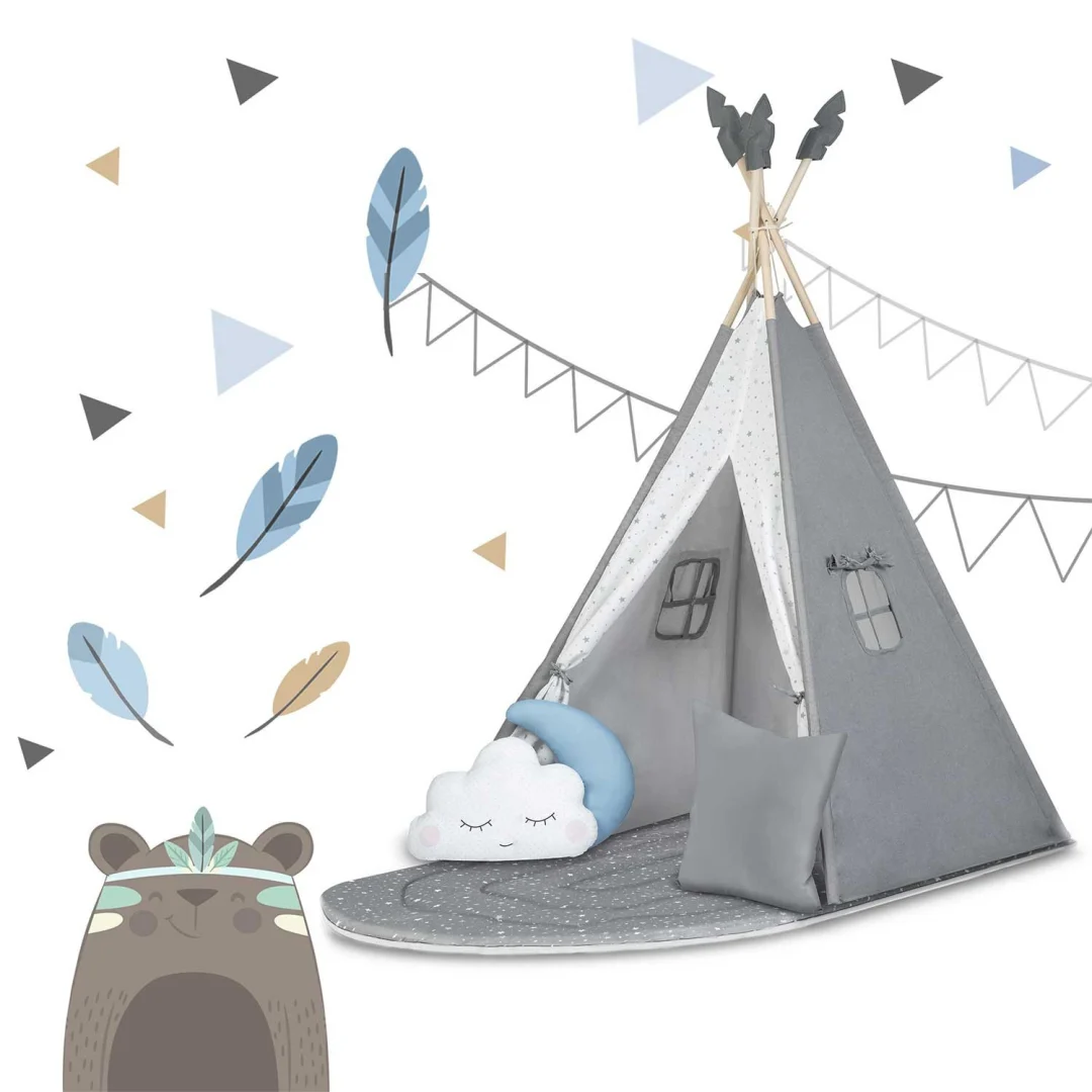 NK-406 Nukido tipi šator za djecu - sivi_12