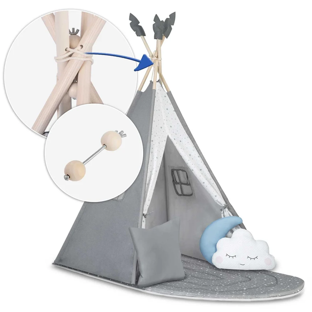 NK-406 Nukido tipi šator za djecu - sivi_15