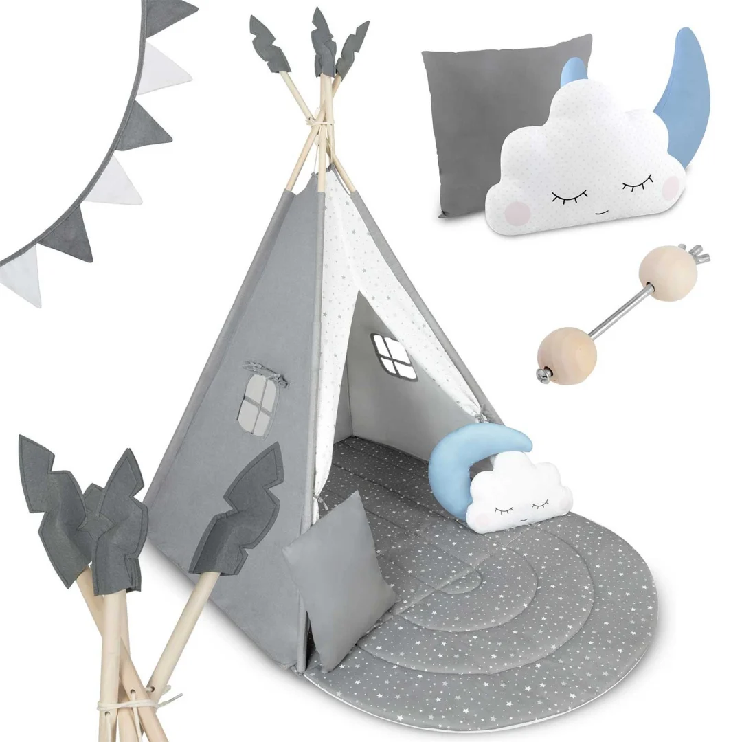 NK-406 Nukido tipi šator za djecu - sivi_2