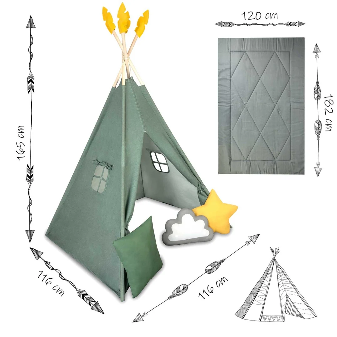 NK-406 Nukido tipi šator za djecu - zeleni_10