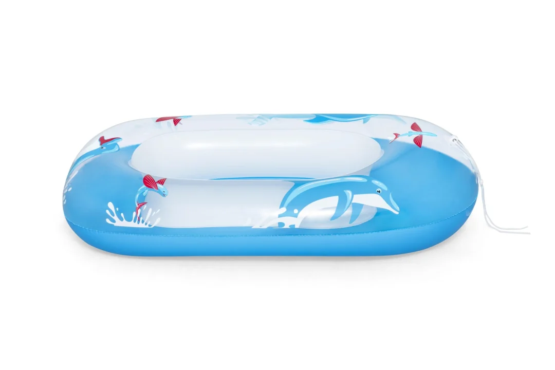 Napuhac za plivanje s dupinima za djecu 3+ BESTWAY 102x69cm + dno na napuhavanje + čvrste ručke_4