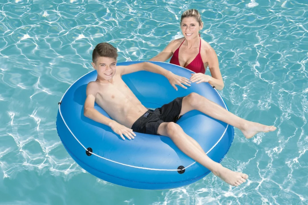 Napuhac za plivanje za djecu 12+ i odrasle, plavi, BESTWAY 119 cm + vučno uže, plava_3