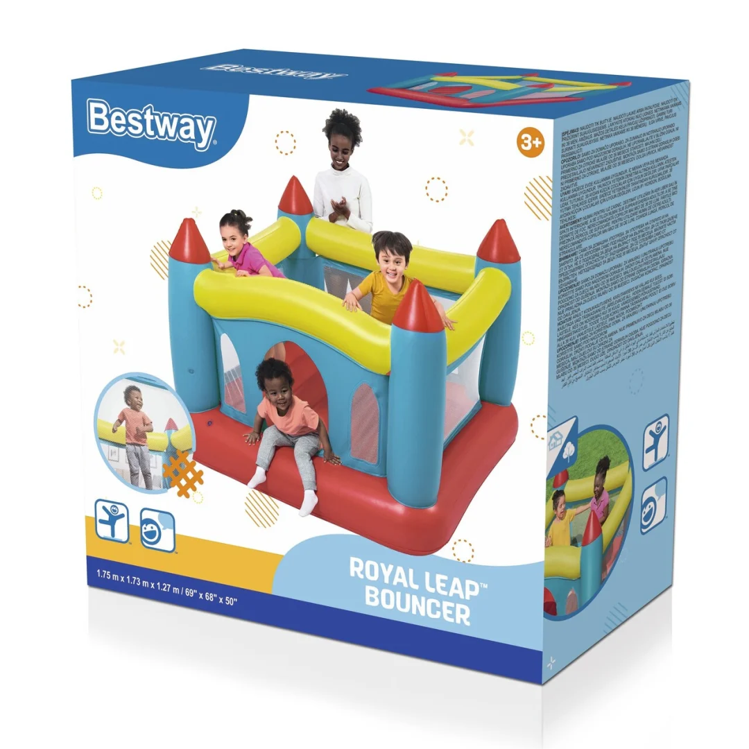 Napuhac za skakanje za djecu 3+ BESTWAY Napuhava platforma + mrežasti zidovi_8