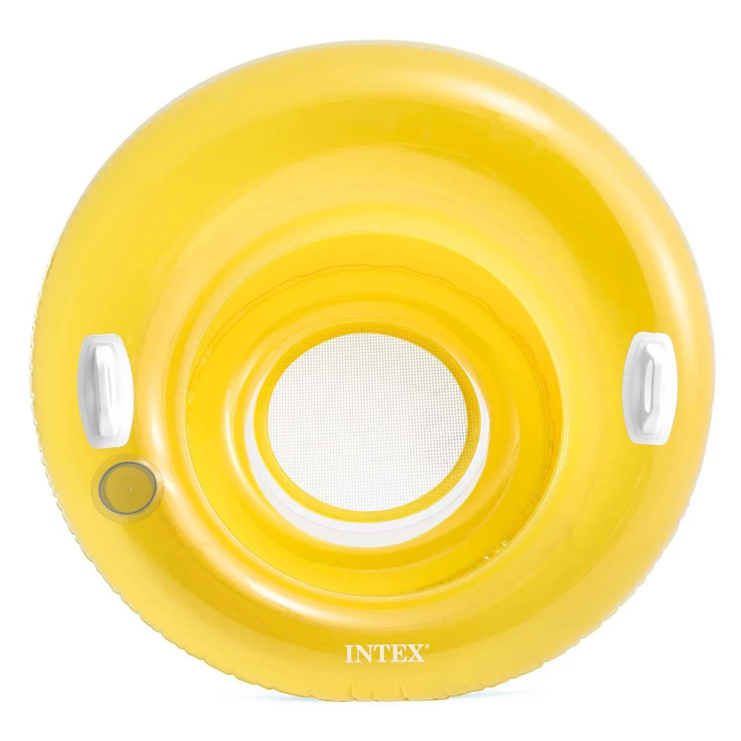 Napuhana stolica s ručkama Ø 119 cm Intex 58883 narančasta_7