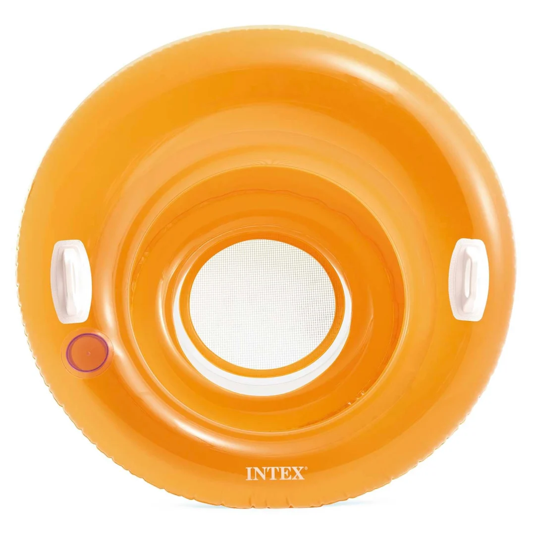 Napuhana stolica s ručkama Ø 119 cm Intex 58883 narančasta_8