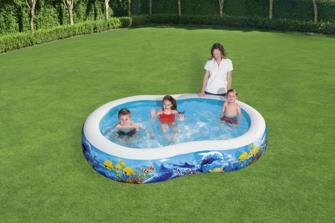 Napuhani bazen Dubokomorski 262x157x46cm za djecu 3+ BESTWAY + zakrpa za popravak_7