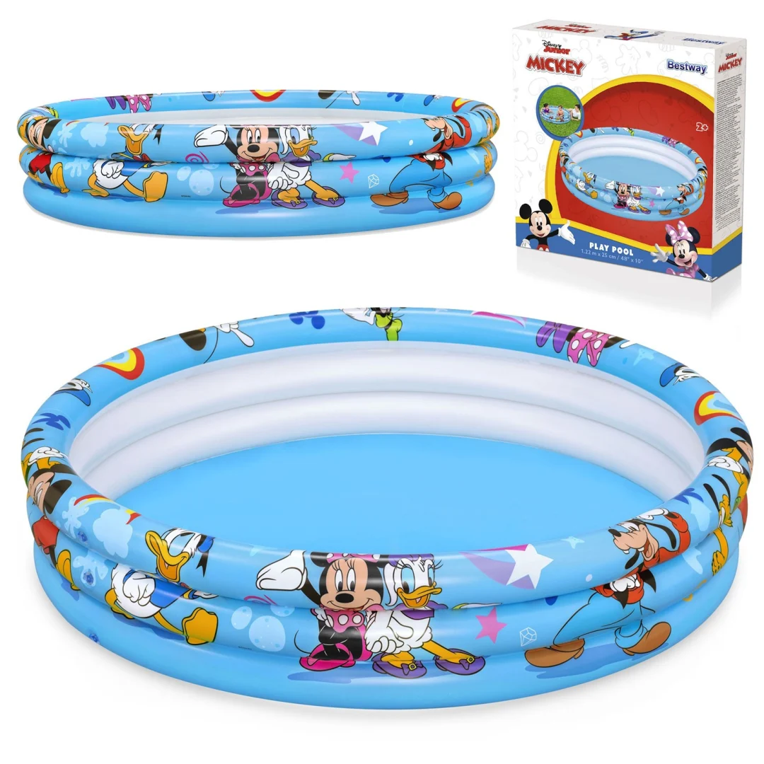 Napuhani bazen Mickey i prijatelji 122 x 25 cm Bestway 91007_1