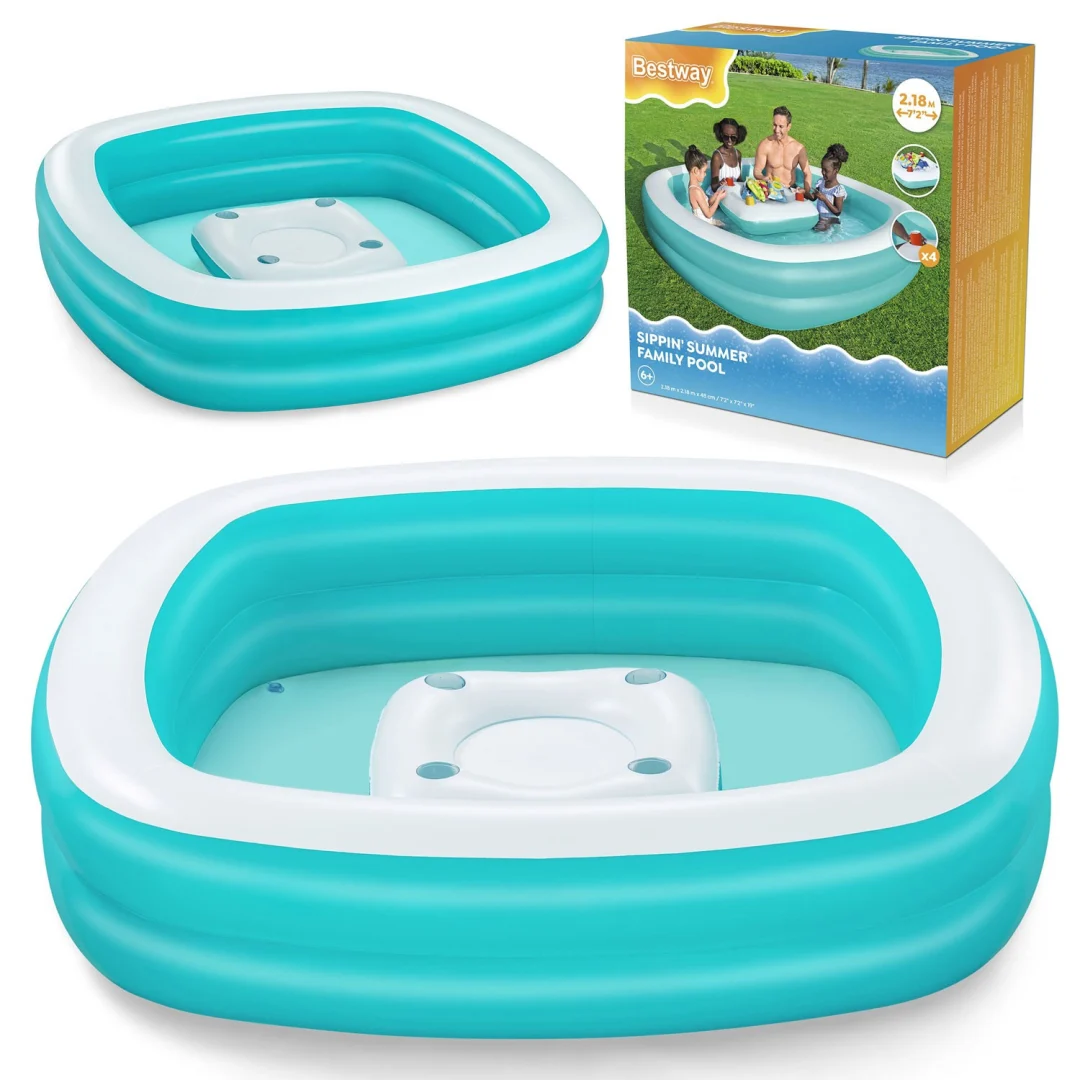 Napuhani bazen Sippin' Summer 218 x 218 x 48 cm Bestway 54446_1