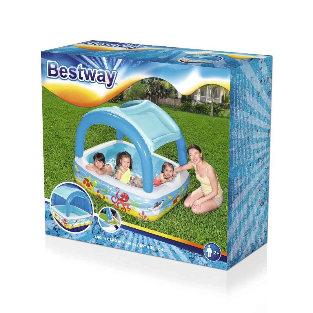 Napuhani bazen s krovom za djecu 2+ BESTWAY + zakrpa za popravak_8