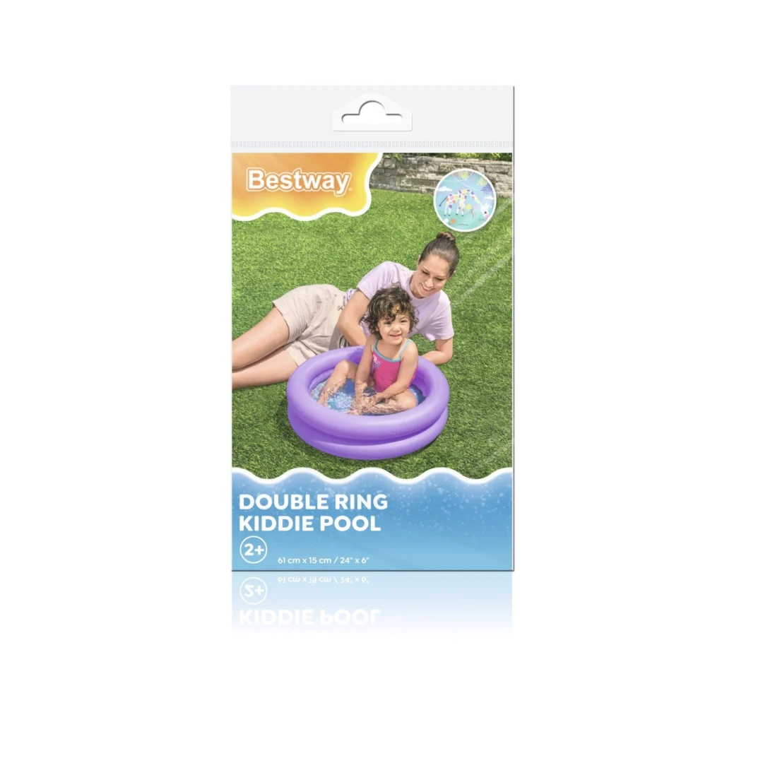 Napuhani bazen za djecu ljubičasti bazen 61x15cm BESTWAY + zakrpa za popravak_6