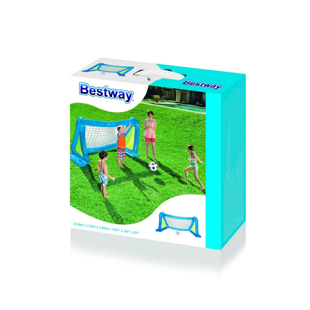 Napuhani nogometni gol s tušem Bestway 254 × 112 × 130 cm_4