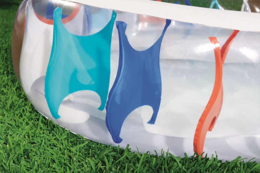 Napuhani obiteljski bazen elipse 229x152x51cm BESTWAY + zakrpa za popravak_5