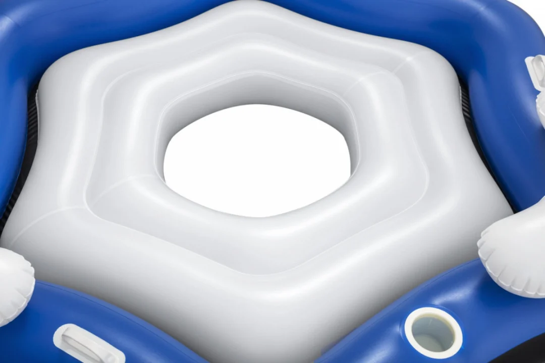 Napuhani otok za plivanje za 3 osobe BESTWAY 199x176cm + 3 naslona + mjesta za piće + ručke + dno s_2