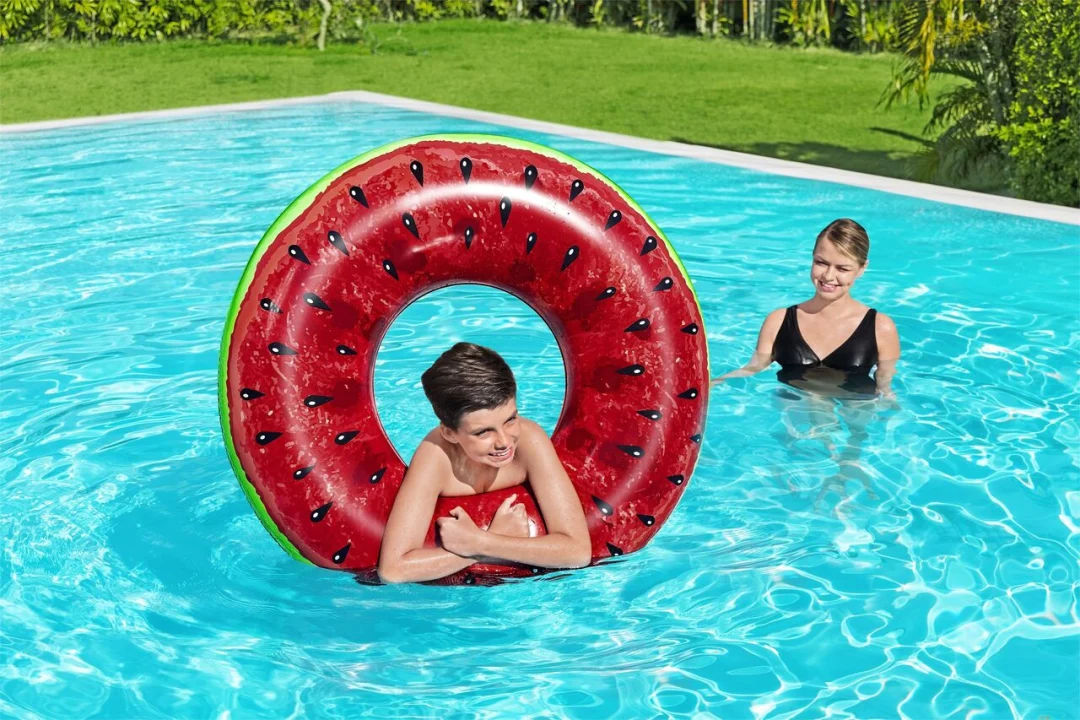 Napuhani ploha za plivanje s motivom lubenice, voće, za djecu 12+ i odrasle, BESTWAY 119 cm_2
