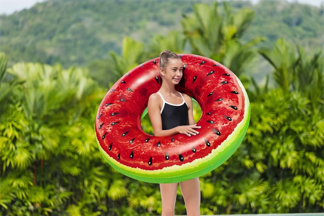 Napuhani ploha za plivanje s motivom lubenice, voće, za djecu 12+ i odrasle, BESTWAY 119 cm_3