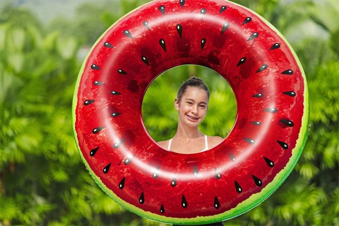 Napuhani ploha za plivanje s motivom lubenice, voće, za djecu 12+ i odrasle, BESTWAY 119 cm_4