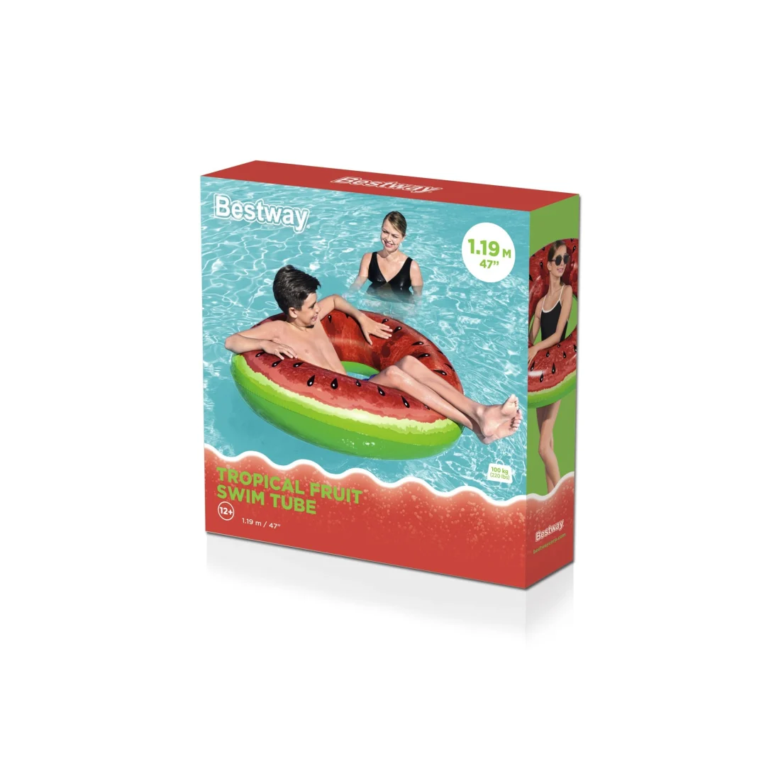 Napuhani ploha za plivanje s motivom lubenice, voće, za djecu 12+ i odrasle, BESTWAY 119 cm_9